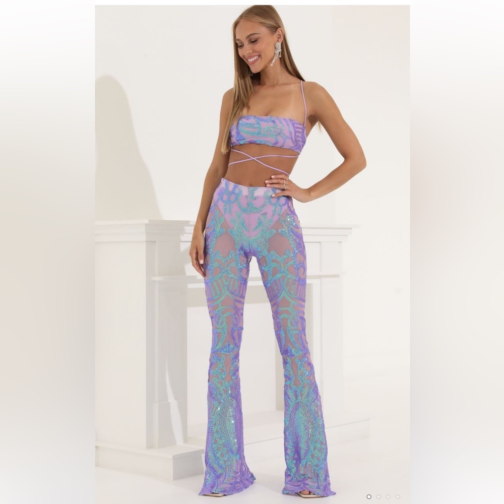 Lucy in the Sky Purple and Blue Jumpsuit